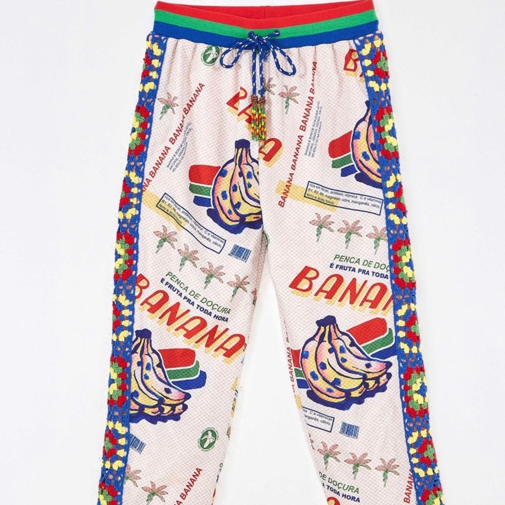 NWT FARM Rio Banana Fair Pants Size Medium M